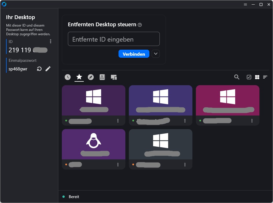 RustDesk Fenster